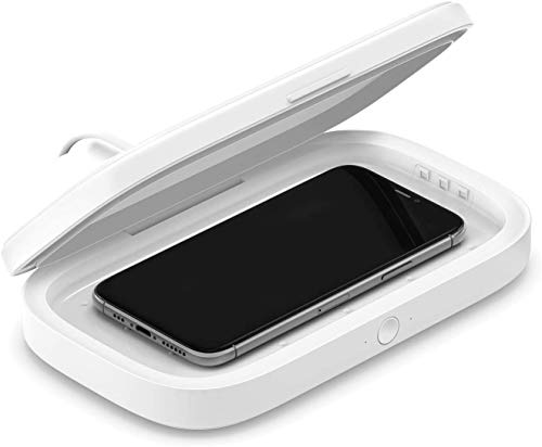 Belkin - Esterilizador UV y Cargador inalámbrico para teléfono (Elimina hasta el 99% de Las bacterias, Limpia teléfonos, Llaves, Tarjetas de crédito, Anillos, Adaptador de Corriente Incluido) Belkin - Esterilizador UV y Cargador inalámbrico para teléfono (Elimina hasta el 99% de Las bacterias, Limpia teléfonos, Llaves, Tarjetas de crédito, Anillos, Adaptador de Corriente Incluido)