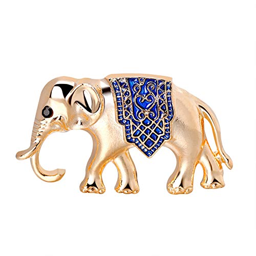 Bodhi2000 Broche de Diamantes de imitación en Forma de Elefante para Mujer