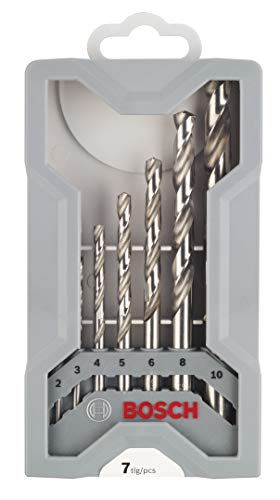 Bosch 2 608 589 295 - Set de 7 brocas para metal Mini X-Line HSS-G, 135° - 2; 3; 4; 5; 6; 8; 10 mm (pack de 7) Bosch 2 608 589 295 - Set de 7 brocas para metal Mini X-Line HSS-G, 135° - 2; 3; 4; 5; 6; 8; 10 mm (pack de 7)