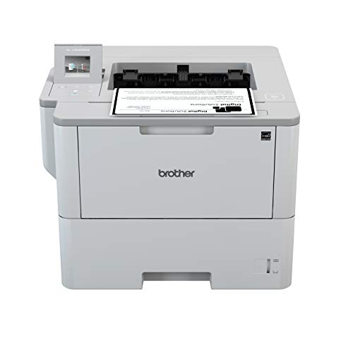 Brother HL-L6400DW - Impresora láser Profesional Monocromo (Bandeja 520 Hojas, 50 ppm, USB 2.0, Memoria de 512 MB, Doble Cara automática, Ethernet, WiFi) Color Blanco