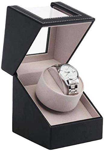 Caja enrolladora de Reloj automática, 2020 Nuevo Caja de exhibición de Almacenamiento de Reloj Giratorio de Cuero PU Caja de Reloj de Mecánico Winder Alimentado por batería o Adaptador de AC (Black) Caja enrolladora de Reloj automática, 2020 Nuevo Caja de exhibición de Almacenamiento de Reloj Giratorio de Cuero PU Caja de Reloj de Mecánico Winder Alimentado por batería o Adaptador de AC (Black)