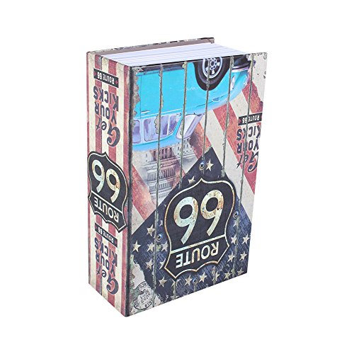 Caja Fuerte Libro, Haofy Cajas Seguridad en Forma de Libro, Caja Almacenamiento Pequeña para Poner Joyas, Monedas, Dinero, Objetos de Valor (American Dream) Caja Fuerte Libro, Haofy Cajas Seguridad en Forma de Libro, Caja Almacenamiento Pequeña para Poner Joyas, Monedas, Dinero, Objetos de Valor (American Dream)