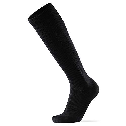 Calcetines de Compresión de Algodón Orgánico Pack de 1 (Negro, EU 43-47)