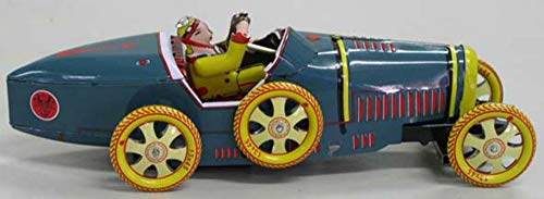 CAPRILO Juego Decorativo de Hojalata Coche Bugatti Réplicas de Vehículos de Cuerda. Juegos de Colección. Regalos Originales. Decoración Clásica.