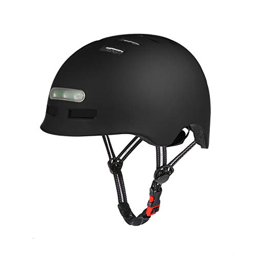 Casco de Bicicleta con Faro LED Integrado y Casco de Ciclismo Ligero de luz Trasera para Hombres y Mujeres Adultos Casco de Bicicleta con Faro LED Integrado y Casco de Ciclismo Ligero de luz Trasera para Hombres y Mujeres Adultos