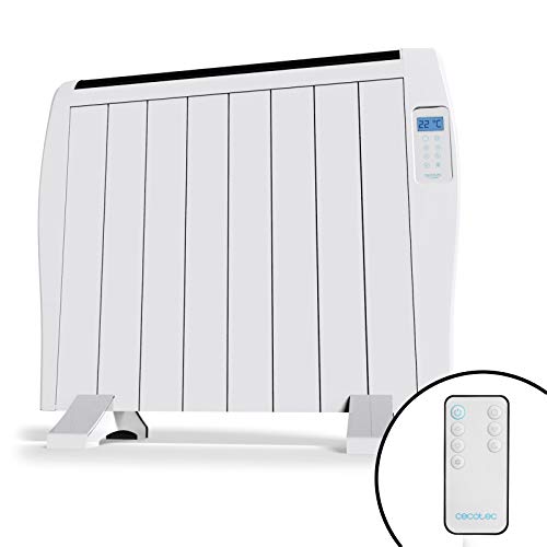 Cecotec Radiador Eléctrico Bajo Consumo Ready Warm 1800 Thermal 8 Elementos, 1200W, De pared o pie, 3 Modos, Temporizador, Mando a Distancia, Pantalla LED, Protección sobrecalentamiento, Ultrafino Cecotec Radiador Eléctrico Bajo Consumo Ready Warm 1800 Thermal 8 Elementos, 1200W, De pared o pie, 3 Modos, Temporizador, Mando a Distancia, Pantalla LED, Protección sobrecalentamiento, Ultrafino