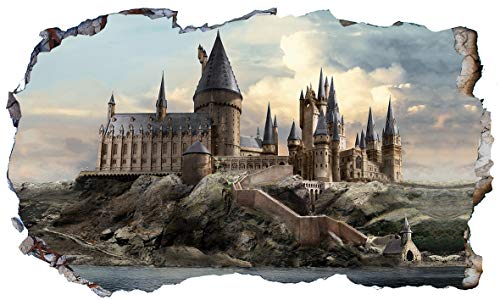 Chicbanners Adhesivo decorativo para pared, diseño de castillo de Hogwarts de Harry Potter V600, tamaño grande, 1000 mm de ancho x 600 mm de profundidad