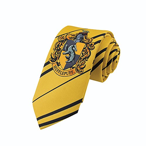 Cinereplicas - Harry Potter - Corbata Niños - Licencia Oficial - Casa Hufflepuff - Amarillo y Negro