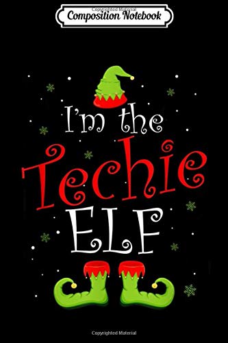 Composition Notebook: I'm The Tennis Elf Matching Family Pajama Christmas Gift  Journal/Notebook Blank Lined Ruled 6x9 100 Pages