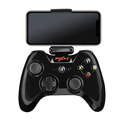 Control de juego inalámbrico MFI para iPhone/iPad/Apple TV, PXN Speedy (6603) iOS Control de Juego Móvil, Gamepad con soporte para teléfono y gatillo L3+R3 Control de juego inalámbrico MFI para iPhone/iPad/Apple TV, PXN Speedy (6603) iOS Control de Juego Móvil, Gamepad con soporte para teléfono y gatillo L3+R3