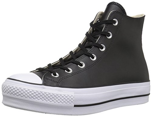 Converse Chuck Taylor CTAS Lift Clean Hi, Zapatillas Altas Mujer, Negro (Black/Black/White 001), 39 EU Converse Chuck Taylor CTAS Lift Clean Hi, Zapatillas Altas Mujer, Negro (Black/Black/White 001), 39 EU