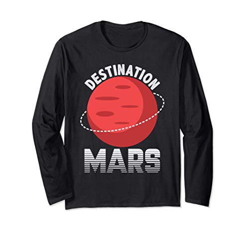 Cool Destination Mars Red Planet Universe Space Fan Gift Manga Larga