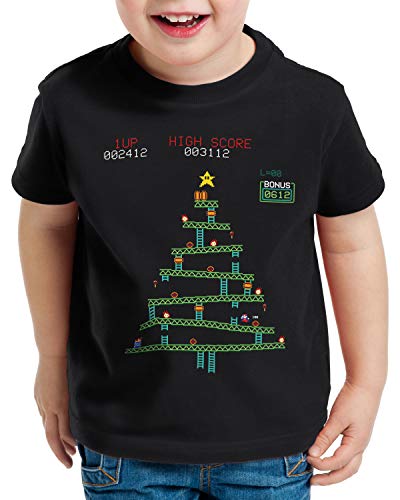 CottonCloud Kong Navidad Camiseta para Niños T-Shirt Xmas árbol de Navidad, Talla:116