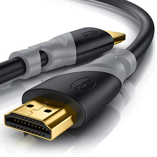 CSL - Cable HDMI 2.1 (0,5 m, 8 K a 60 Hz, 4 K a 120 Hz, con DSC, 48 Gbit/s, HDMI 2.1 2.0a 2.0b, 3D, Ethernet de Alta Velocidad, UHD II, Dynamic HDR-10+, eARC, Velocidad de refresco Variable)