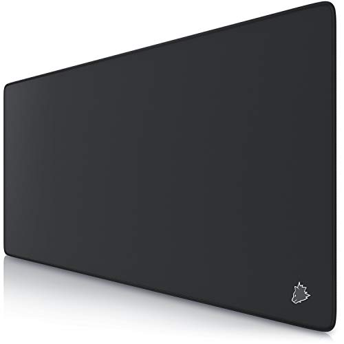 CSL – XXL Speed Gaming Alfombrilla de ratón Titanwolf Negro 900 x 400 mm – XXL Mousepad – Base de Mesa Grande – Mejora la precisión y la Velocidad CSL – XXL Speed Gaming Alfombrilla de ratón Titanwolf Negro 900 x 400 mm – XXL Mousepad – Base de Mesa Grande – Mejora la precisión y la Velocidad