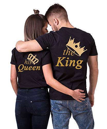 Daisy for U Conjunto de Camisa de Pareja King Queen, Partido de Vestido de Pareja, Tops de Regalo de Camiseta Velentidays, Traje de algodón de 1 Pieza Daisy for U Conjunto de Camisa de Pareja King Queen, Partido de Vestido de Pareja, Tops de Regalo de Camiseta Velentidays, Traje de algodón de 1 Pieza