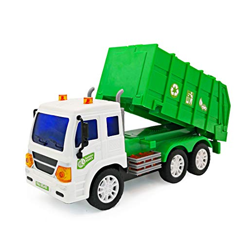 deAO RC Camiones de Serie Camión de Construcción a Radio Control Vehículo de Obras con Luces y Sonidos Nivel Principiante (Camión Contenedor)