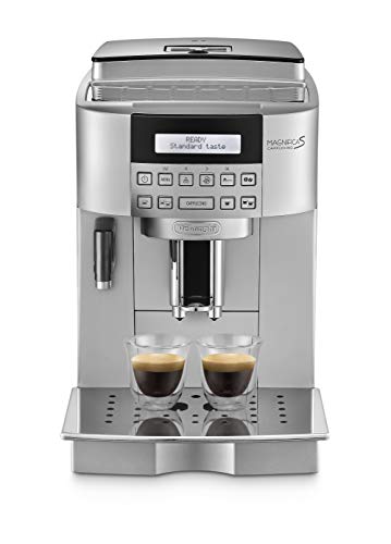 De'longhi Magnifica S Ecam 22.360.s - Cafetera superautomática, 15 bar de presión, lattecrema system, limpieza automática, pantalla lcd, color plata De'longhi Magnifica S Ecam 22.360.s - Cafetera superautomática, 15 bar de presión, lattecrema system, limpieza automática, pantalla lcd, color plata
