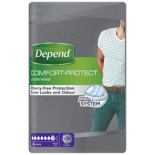 Depend Ropa interior absorbente Absorción Normal Talla L/XL Hombre - 54 unidades Depend Ropa interior absorbente Absorción Normal Talla L/XL Hombre - 54 unidades