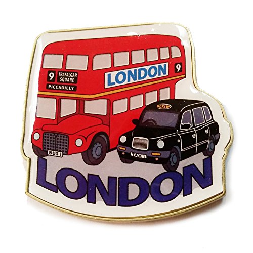 Detailed Routemaster / Route Master / Double Decker Metal, Shaped Magnet London Bus and London Taxi Cab Collectible UK Magnet Souvenir! Souvenir / Speicher / Memoria! Memorable, One-of-a-Kind British UK Collectible Magnet! Here's a Memorable London Souven