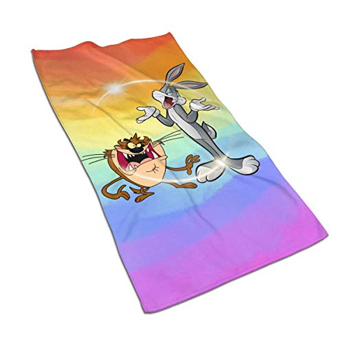 DHGER Hwxzviodfjg Bugs Bunny & Taz Looney Toalla de Playa Toallas de Secado rápido Súper Suave Ligero (27.515.7in)
