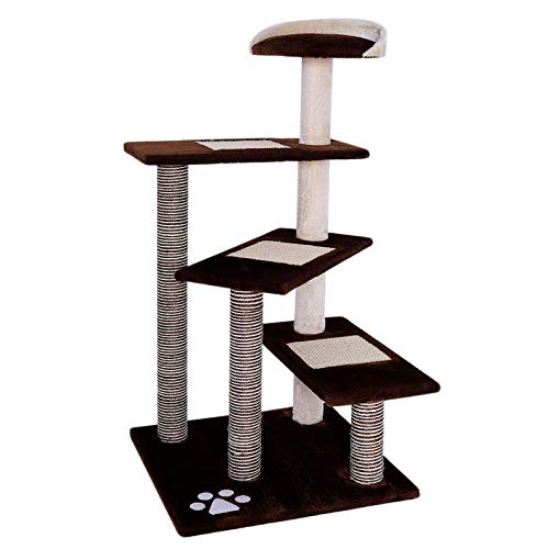 dibea Árbol rascador árbol para escalar árbol rascador para gatos Altura 100 cm marrón/beige