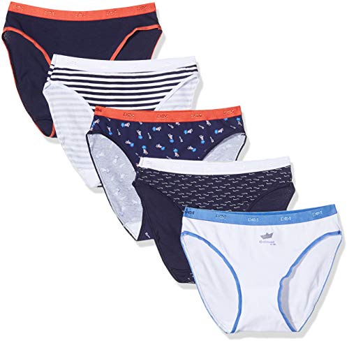 Dim Slip Les Pockets Coton X5 Pantalones, Multicolor (Lot Méditérranée 8zk), 36 (Talla del Fabricante: 36/38) (Pack de 5) para Mujer