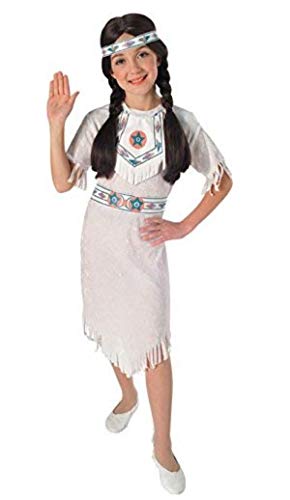 Disfraz de Princesa India Apache para niña, Talla M infantil 5-7 años (Rubie's 881053-M)