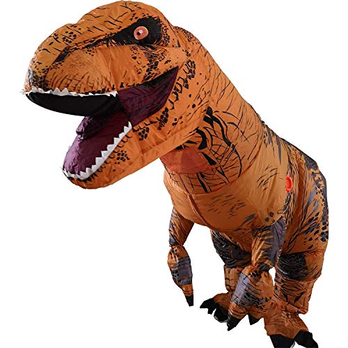 Disfraz hinchable con diseño de tiranosaurio rex, ideal para cosplay