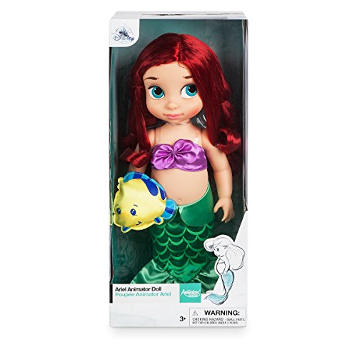 Disney Princess Little Mermaid Animators' Collection Toddler Doll 16'' H - Ariel with Flounder by Disney