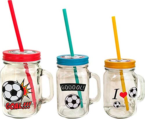 DISOK - Jarra FÚTBOL. Originales jarras con Formato fútbol para entregar como Detalle de comuniones, bautizos, Fiestas, Eventos, cumpleaños.