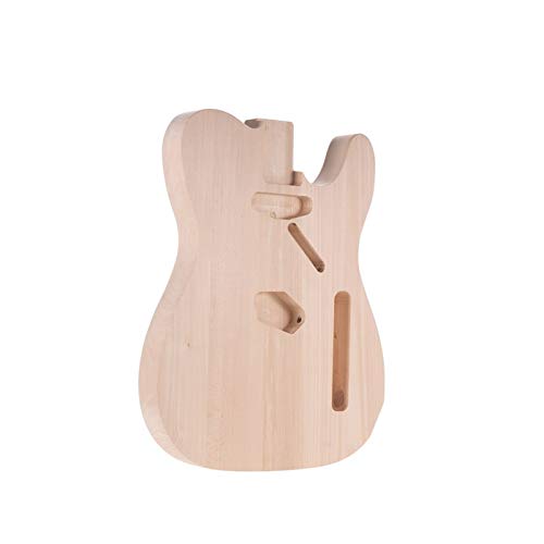 DIY Componentes guitarra Cuerpo DIY guitarra eléctrica de cuerpo B de madera utilizado sin terminar guitarra Custom Cuerpo Guitarra barril de piezas