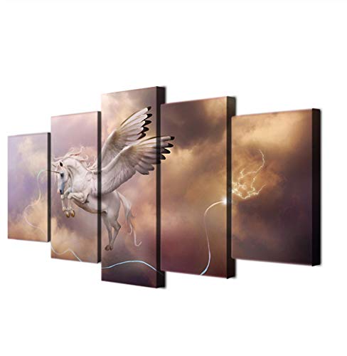 DKMDT Lienzo Pintura Arte de la Pared Carteles Arte de fantasía Unicornio Pegaso DKMDT Lienzo Pintura Arte de la Pared Carteles Arte de fantasía Unicornio Pegaso