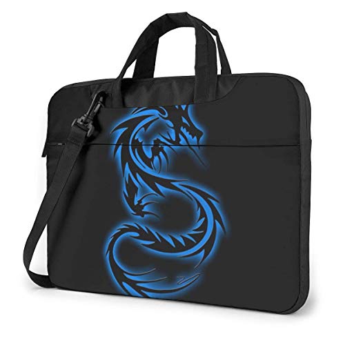 Dragon Blue Laptop Sleeve Case Computer Tote Bag Hombro Messenger Maletín para Viajes de Negocios