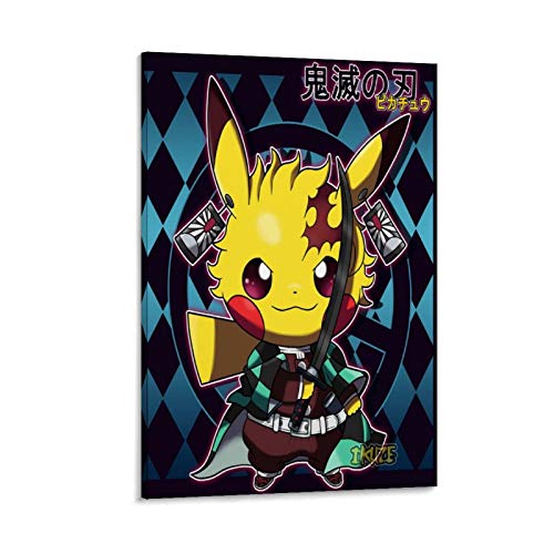 DRAGON VINES Pikachu Edition - Lienzo para pintura al óleo (30 x 45 cm)