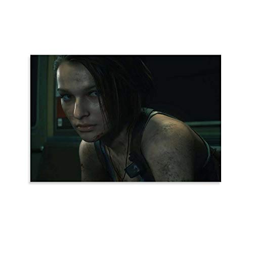 DRAGON VINES Póster de Resident Evil 3 Remake para dormitorio ideal para habitación de niñas 30 x 45 cm