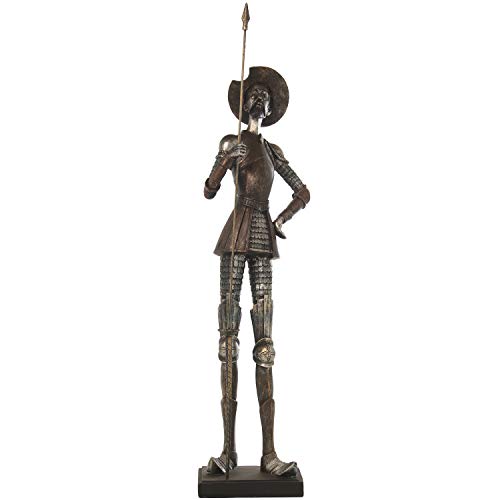 DRW Figura de Don quijote de Resina 16,5x13,5x63,5cm