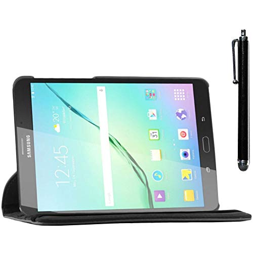 ebestStar - Funda Compatible con Samsung Galaxy Tab S2 9.7 SM-T813, T815 T810 Carcasa Cuero PU, Giratoria 360 Grados, Función de Soporte, Negro [Aparato: 237.3 x 169 x 5.6mm, 9.7'']