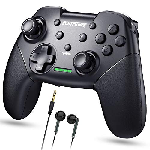 ECHTPower Mando para Nintendo Switch,con Función de Audio, Encender la Consola, Conexión con un Clic, Turbo y Vibración Ajustable, Giroscopio, Bluetooth Wireless Mando pro para Switch/Switch Lite ECHTPower Mando para Nintendo Switch,con Función de Audio, Encender la Consola, Conexión con un Clic, Turbo y Vibración Ajustable, Giroscopio, Bluetooth Wireless Mando pro para Switch/Switch Lite