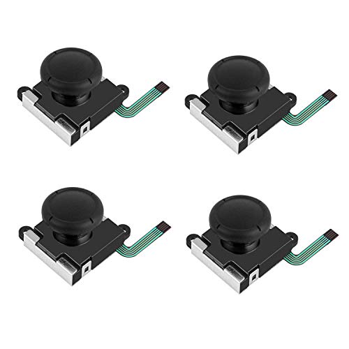 EEEKit 4-Pack de reemplazo Botón analógico 3D Palanca del Pulgar Palanca de Mando Joystick Rocker para Nintendo Switch NS Joy-con Controller Joypad EEEKit 4-Pack de reemplazo Botón analógico 3D Palanca del Pulgar Palanca de Mando Joystick Rocker para Nintendo Switch NS Joy-con Controller Joypad