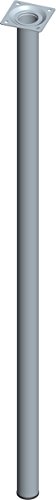 Element System 4 pcs pies de tubo de acero redondo, patas, para muebles, con atornillar, L 80 cm, Durchmessesr 30 mm, de acero, tamaño 8, 11100-00178