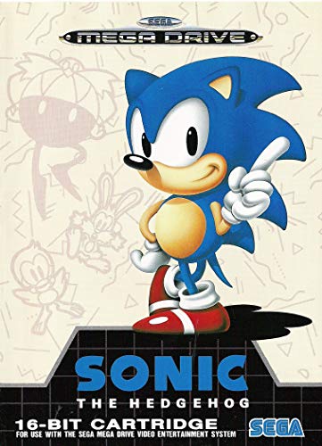 ELITEPRINT Póster de Sonic The Hodgehog Sega Mega, Drive, retro, A3, 250 g/m², reproducción de juegos de NINTENDO Arcade.