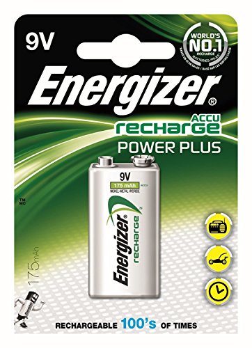 ENERGIZER-Lote de 3 Blisters de 1 pila recargable de litio 9 V 175mah HR22 Power Plus