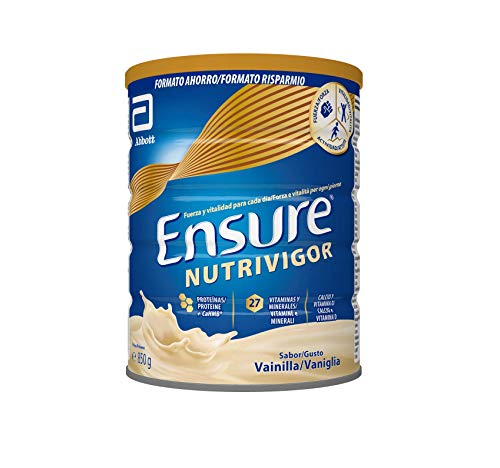 Ensure Nutrivigor - Complemento Alimenticio para Adultos, con HMB, Proteínas, Vitaminas y Minerales, como el Calcio - Sabor Vainilla - 850 g