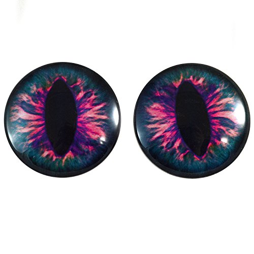 Extra grande 40 mm Par de azul andpink dragón cristal Ojos, para hacer de joyería, muñecas, Esculturas, más Extra grande 40 mm Par de azul andpink dragón cristal Ojos, para hacer de joyería, muñecas, Esculturas, más