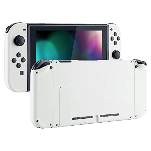 eXtremeRate Carcasa para Nintendo Switch,Funda Completa para Mando Controlador Consola Joy-con de Nintendo Switch Shell de Bricolaje reemplazable con Botón Completo (Blanco)