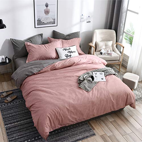Fansu Juego de Ropa de Cama 4 Piezas Microfibra Juego de Fundas de Edredón Incluye 1 Funda Nórdica y 1 Sábana encimera 2 Funda de Almohada (Cama 150/160-220x240cm,Rosa) Fansu Juego de Ropa de Cama 4 Piezas Microfibra Juego de Fundas de Edredón Incluye 1 Funda Nórdica y 1 Sábana encimera 2 Funda de Almohada (Cama 150/160-220x240cm,Rosa)