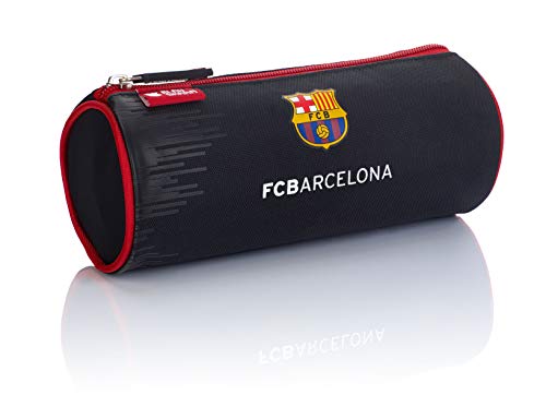 FC Barcelona FC-243 The Best Team 7 - Estuche para lápices, 22 cm, Color Negro