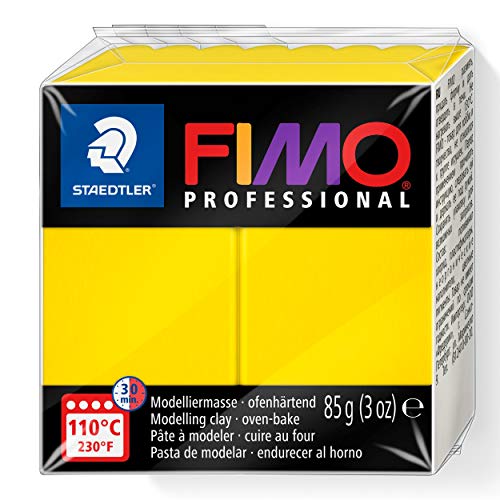 Fimo 8004-100 Pasta de modelar, color amarillo, 85g (Staedtler