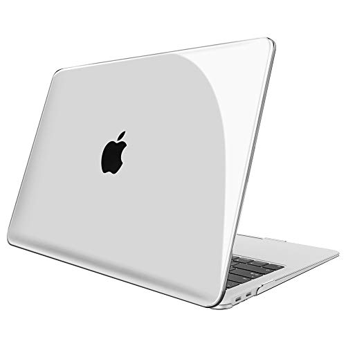 Fintie Funda para MacBook Air 13" (2020/2019/2018) - Súper Delgada Carcasa Protectora de Plástico Duro para Modelo A2337(M1)/A2179/A1932, Transparente